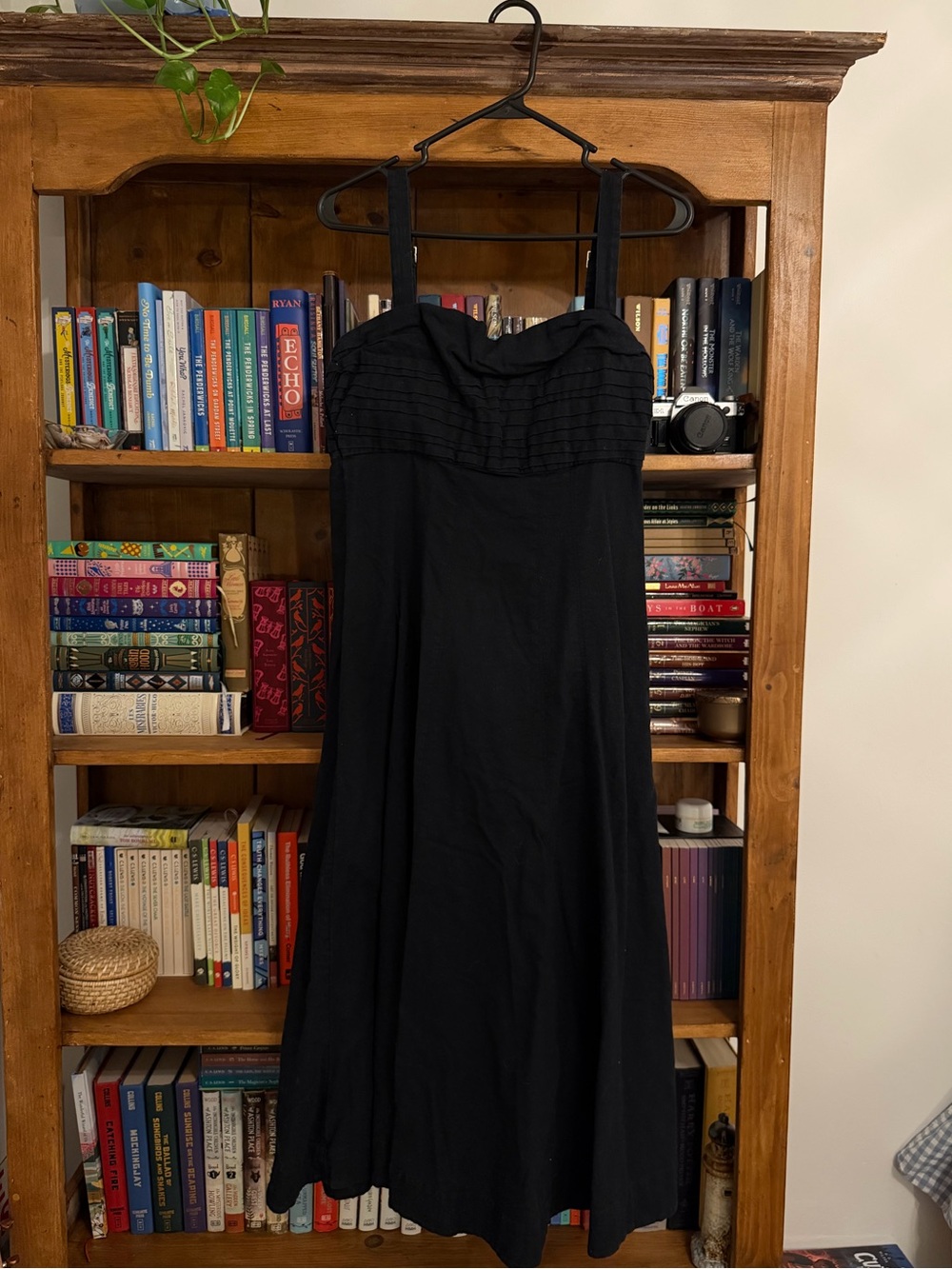 Abercrombie & Fitch Black Midi Sundress
